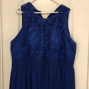 Formal blue dress